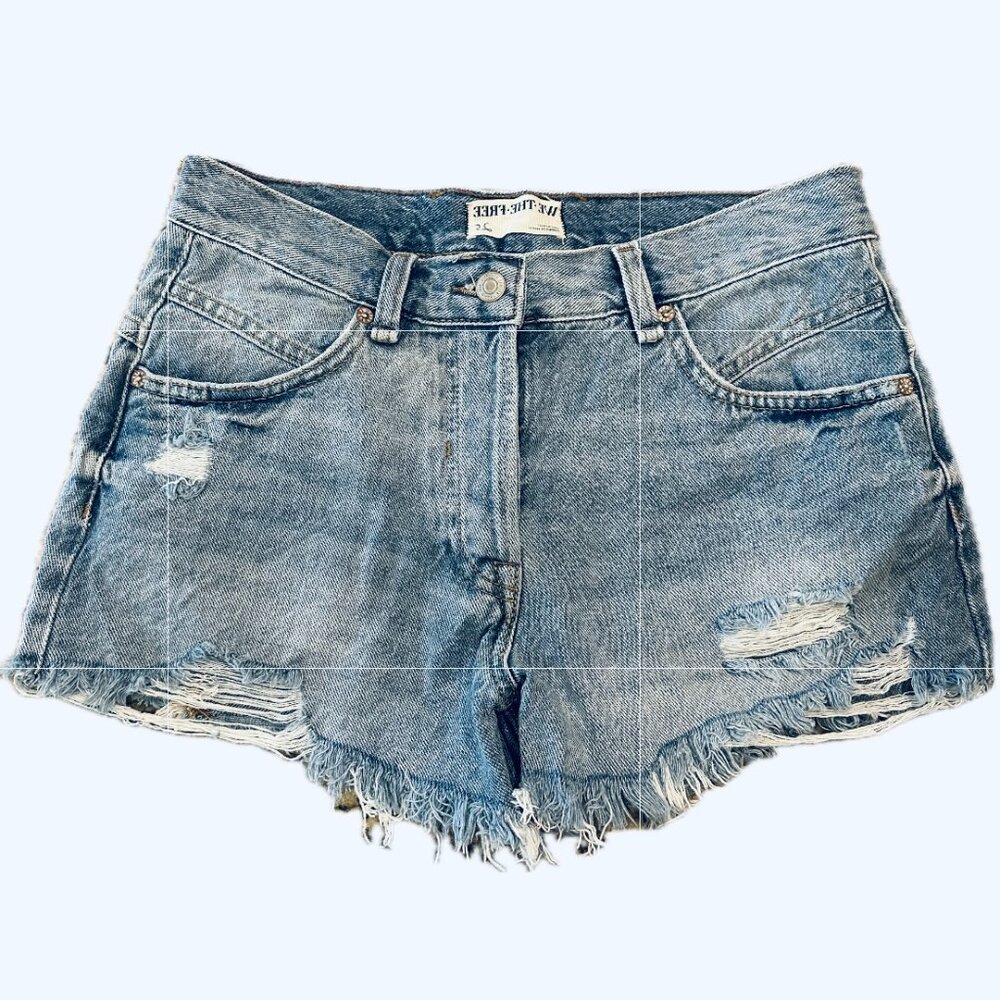 Free People Now or Never Denim Shorts